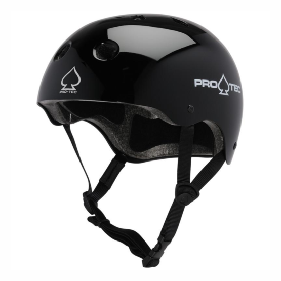 casco PROTEC Classic Certified Gloss BLack - Imagen 3