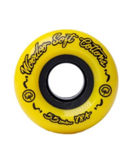 RUEDAS SKATE WOODOO SOFT COTTON Yellow