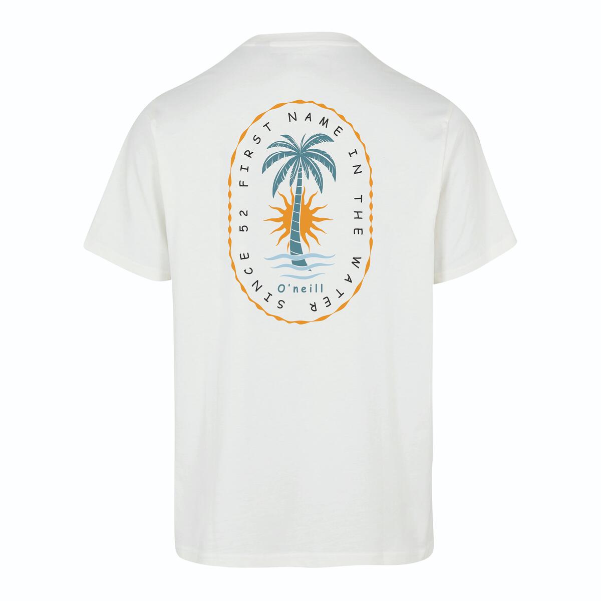 Remera Oneill Palm blanca ropa and roll