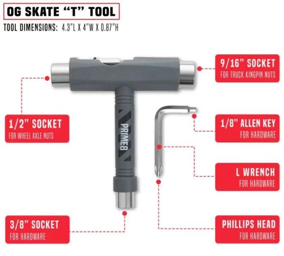 HERRAMIENTA Skate T TOOL PRIME8 OG T - Imagen 2