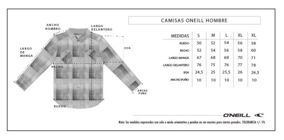 CAMISA O´NEILL DESERT Brown Orange - Imagen 5