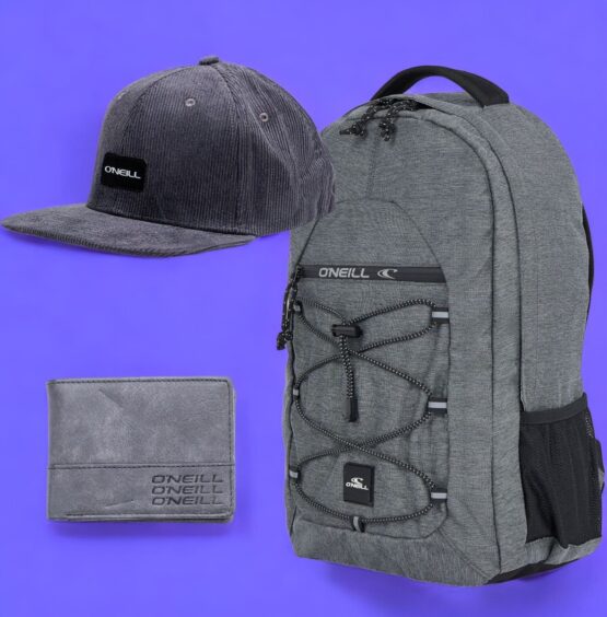 KIT MOCHILA O´NEILL BOARDER SMALL + Gorra ONEILL Back to Basic + Billetera O’neill TRIPLE Label