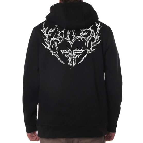 BUZO FALLEN  Iron Hoodie Black & White - Imagen 2