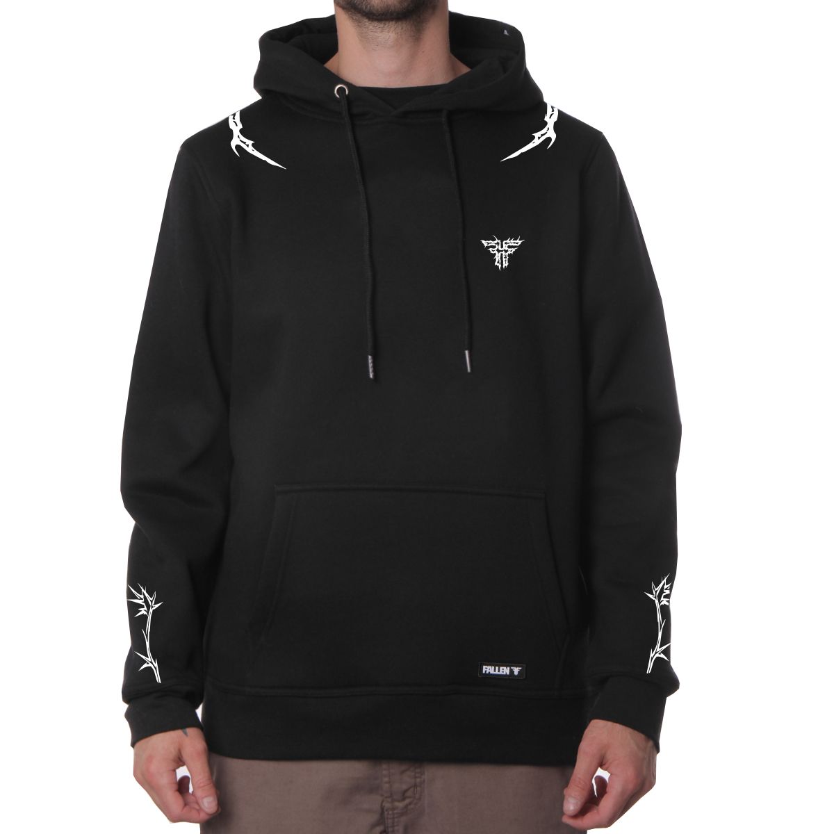 Buzo Fallen IRON HOODIE Negro 2 ropa and roll
