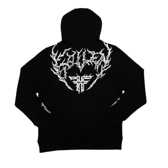 BUZO FALLEN  Iron Hoodie Black & White - Imagen 4