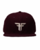 GORRA FALLEN Trademark Elastic Flat Wine Fog