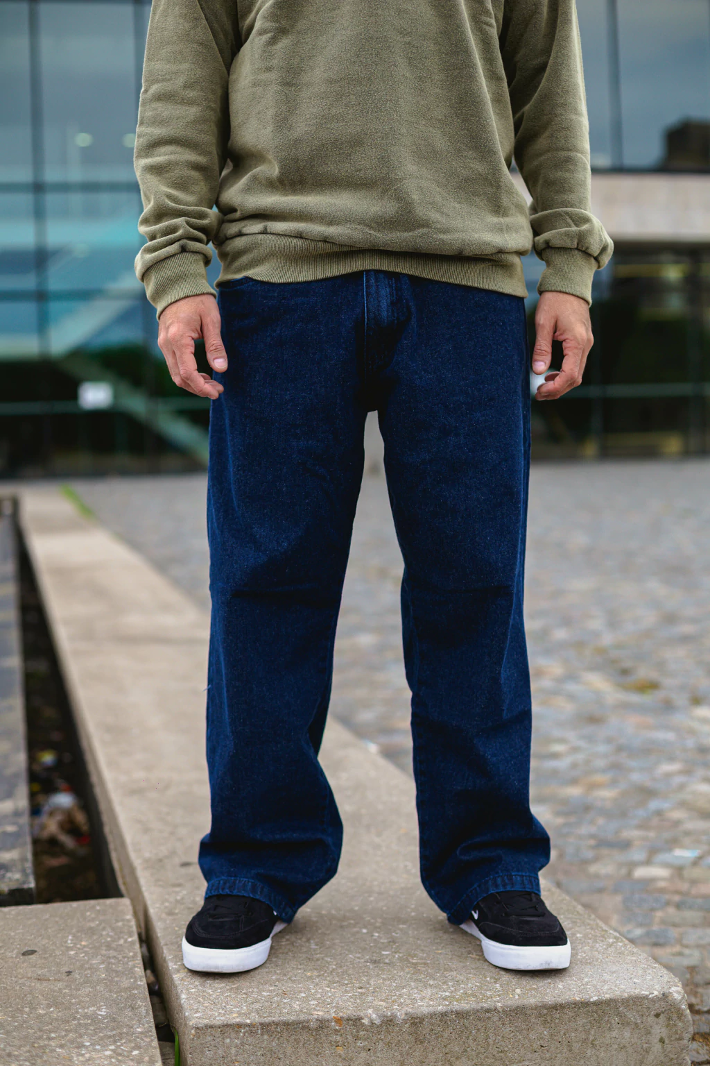 Jean Old Blue Fifty Fifty Ancho Ropa and Roll 1