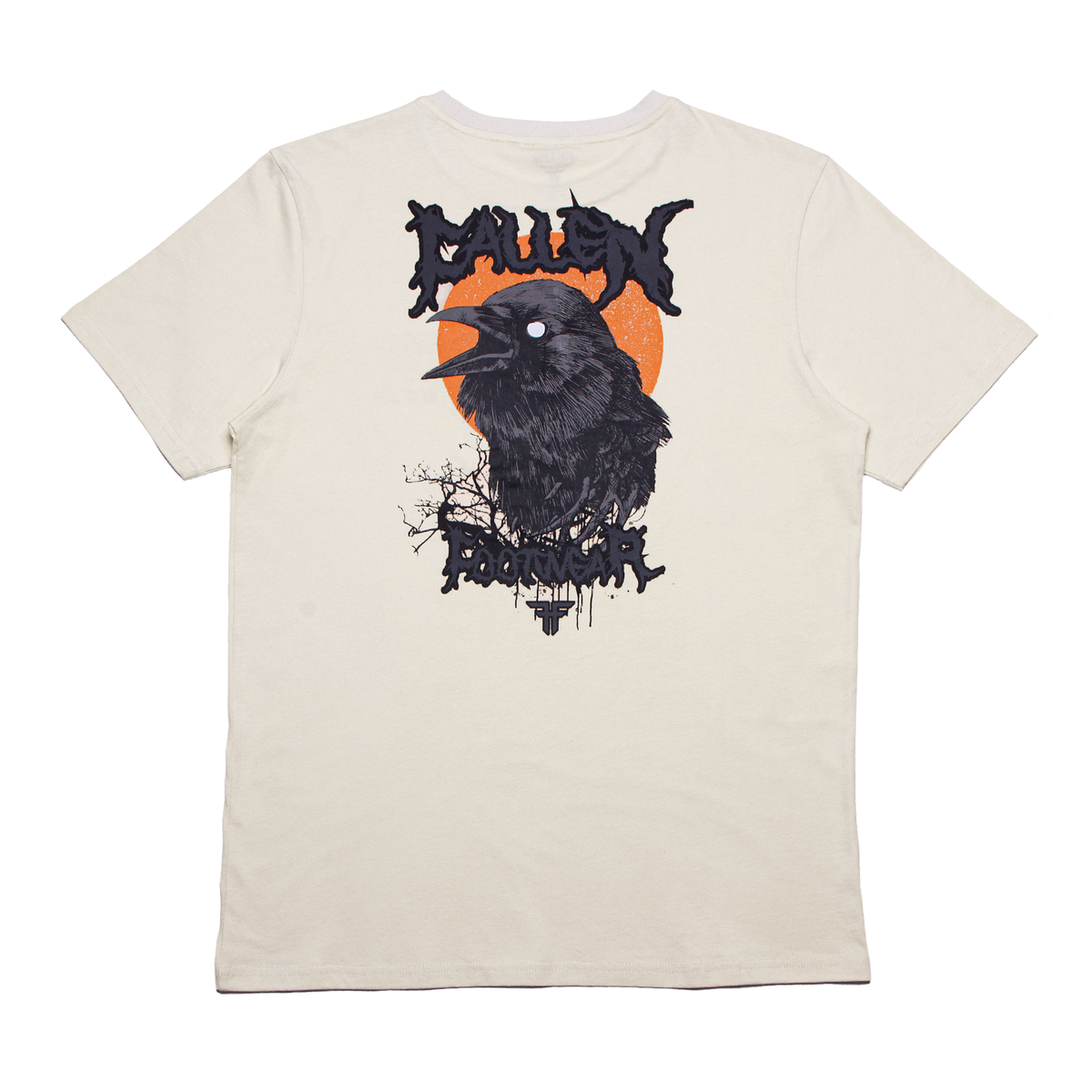La remera Fallen DARK RAVEN TEE white ropa and roll 3