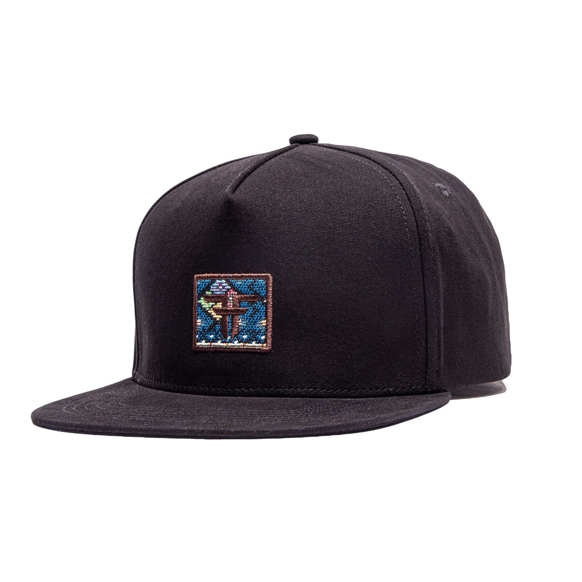Cap Fallen TRADEMARK PATCH FLAT - BLACK NATIVE ropa and roll 1