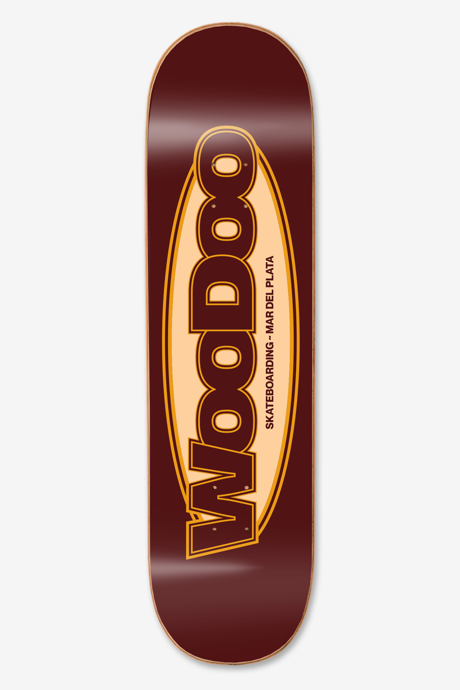 Tabla de skate WOODOO “TRADEMAKER” EPOBLOCK-W2-BORDO ropa and roll 1