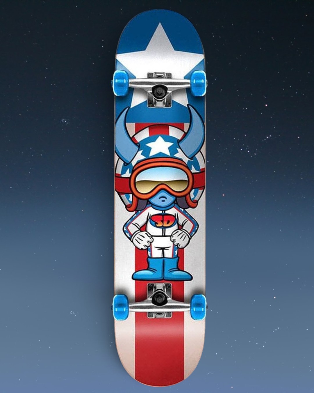 Skate Completo Speed Demons Stars Soft Top 6.5 ropa and roll santa fe