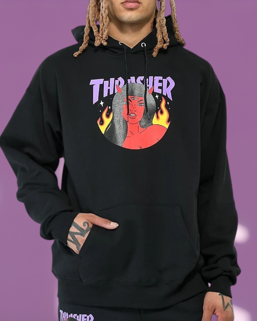 BUZO THRASHER Roja Logo Ropa and Roll web 5-Photoroom