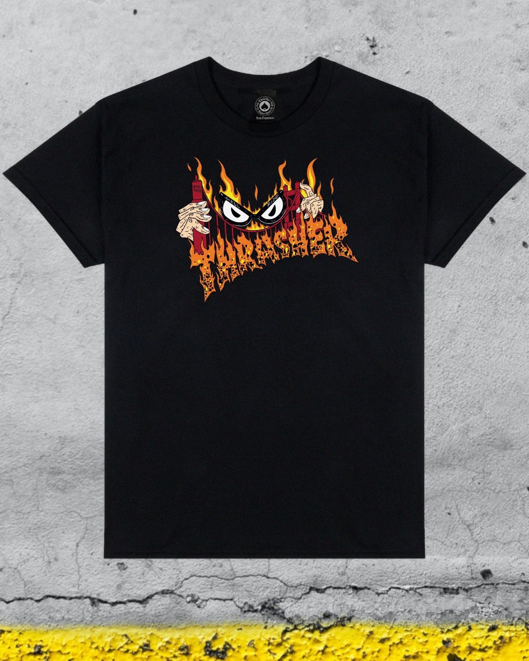 REMERA THRASHER sucka free web ropa and roll 1-Photoroom