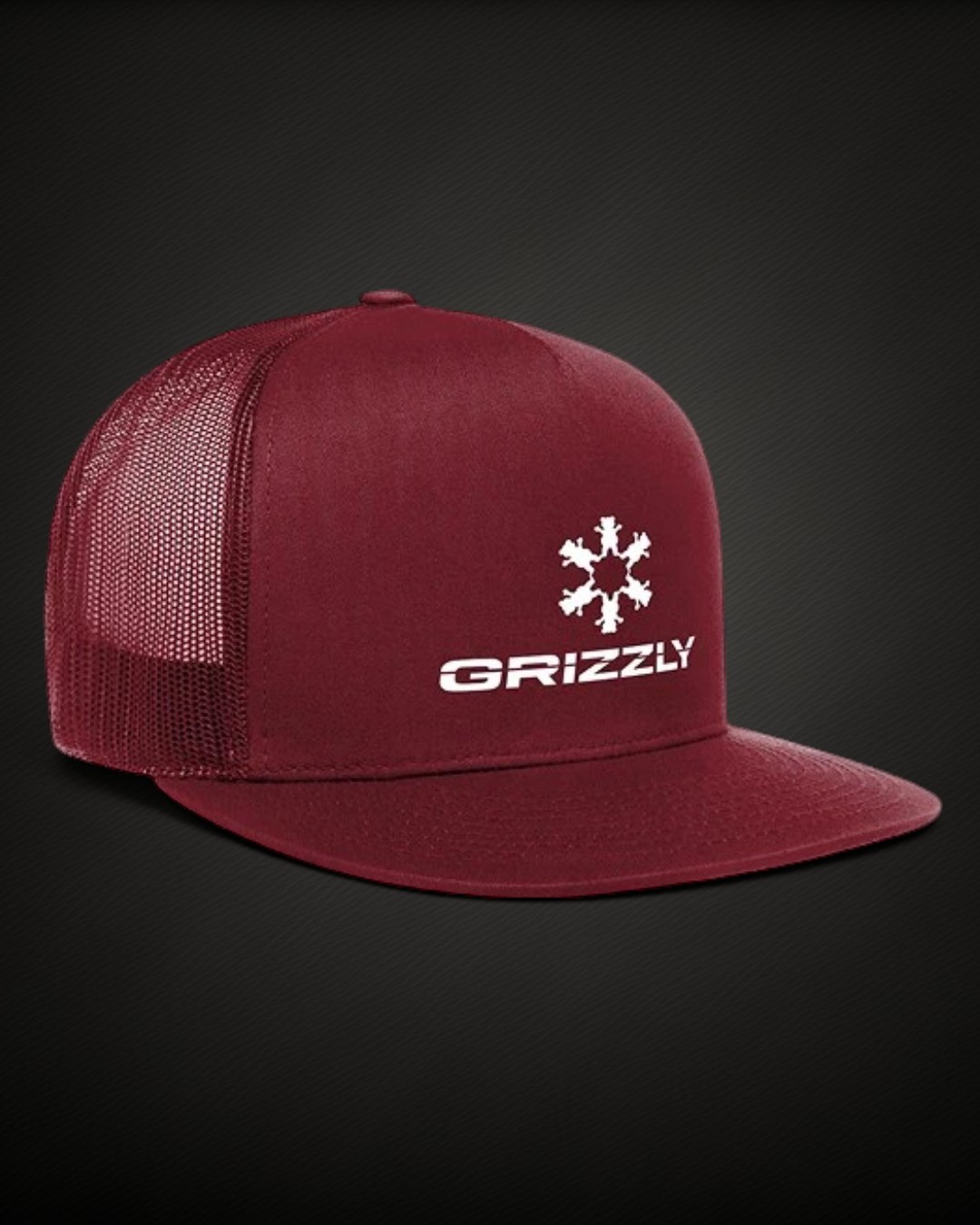 Gorra Grizzly Outdoor Division - Burgundy ropa and roll 1-Photoroom